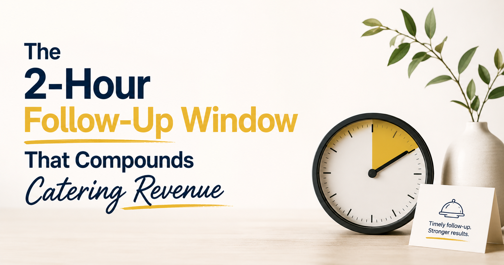 The 2-Hour Follow-Up Window That Compounds Catering Revenue